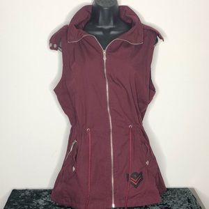 YMI   SLEEVELESS  BOMBER JACKET